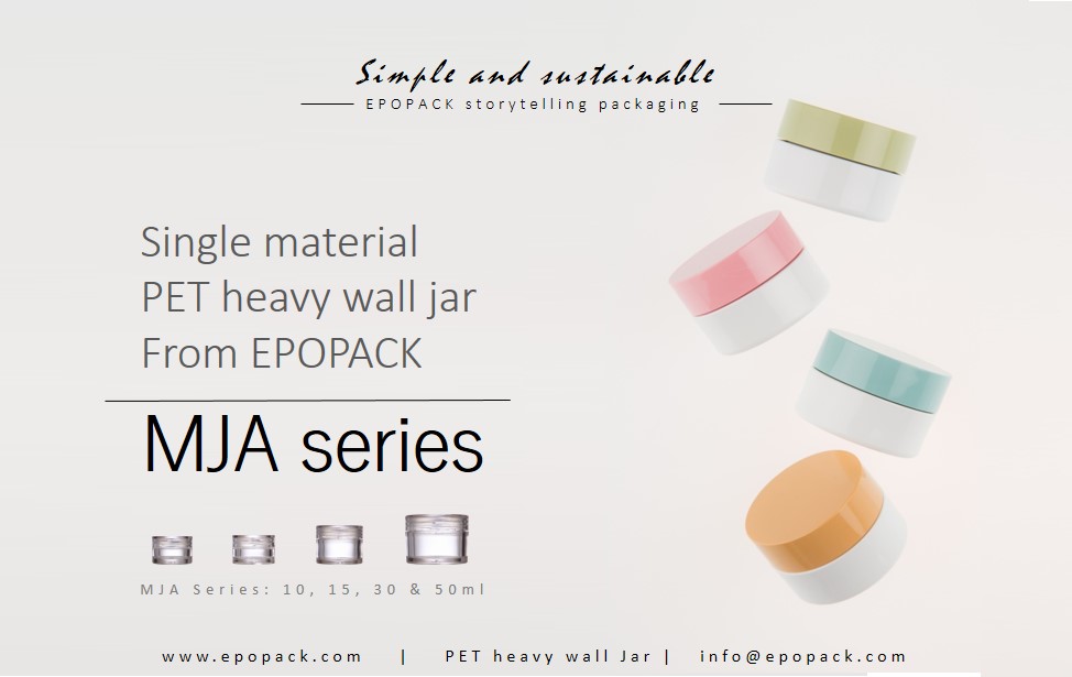 Epopack heavy wall PET packaging for beauty products