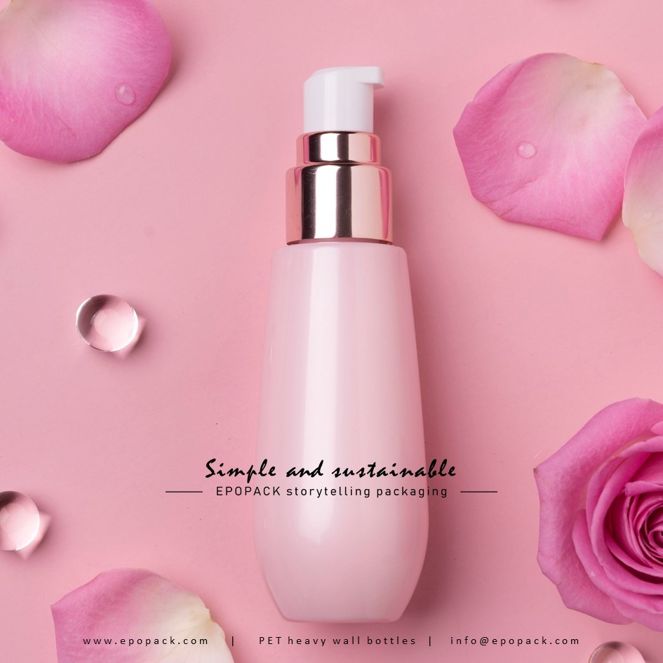 luxury skin care packaging design PET heavy wall bottles